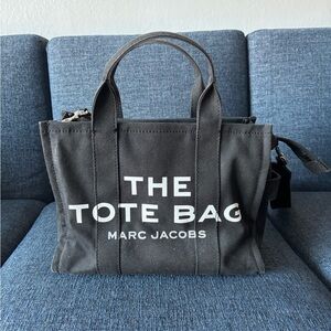 Marc Jacobs Black Canvas Tote Bag